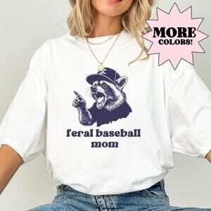 Baseball Mom Shirt Feral Mom Shirt Baseball Mom Gift Baseball Lover